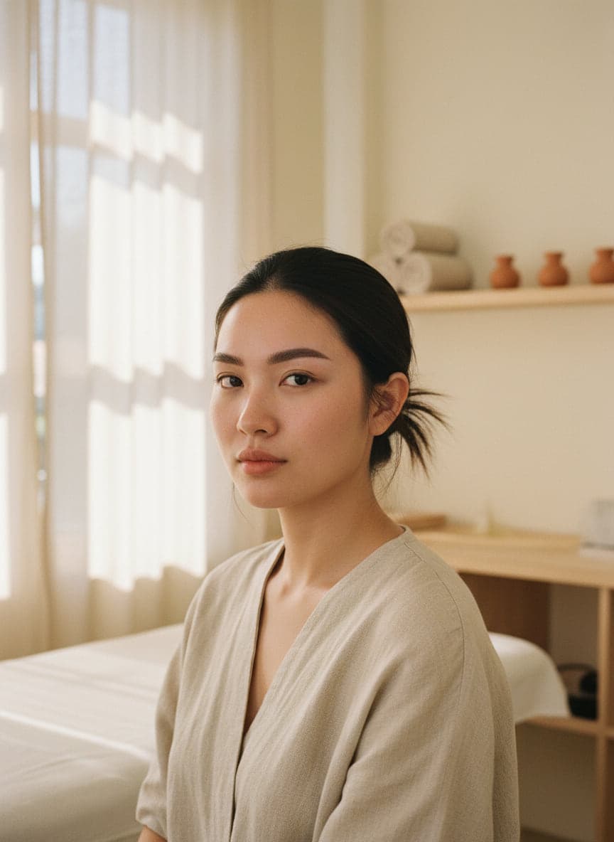 Trước và sau khi phun mày Ombré